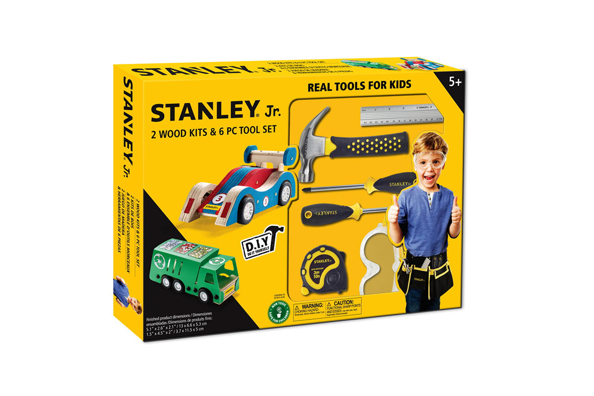 Stanley Jr 2 Ξυλοκατασκευές και σετ εργαλείων 6 τεμαχίων MULTICOLOR Παιχνίδια