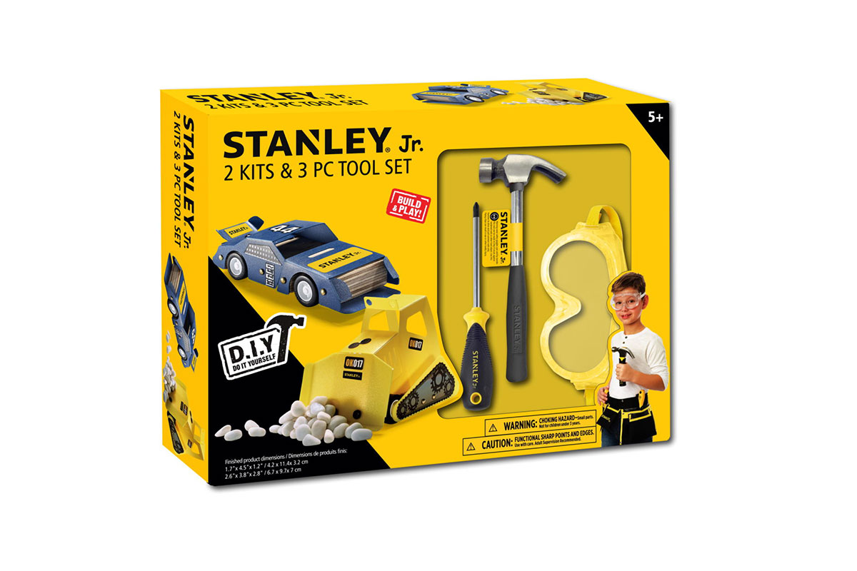Stanley Jr 2 Ξυλοκατασκευές και σετ εργαλείων 3 τεμαχίων MULTICOLOR Παιχνίδια