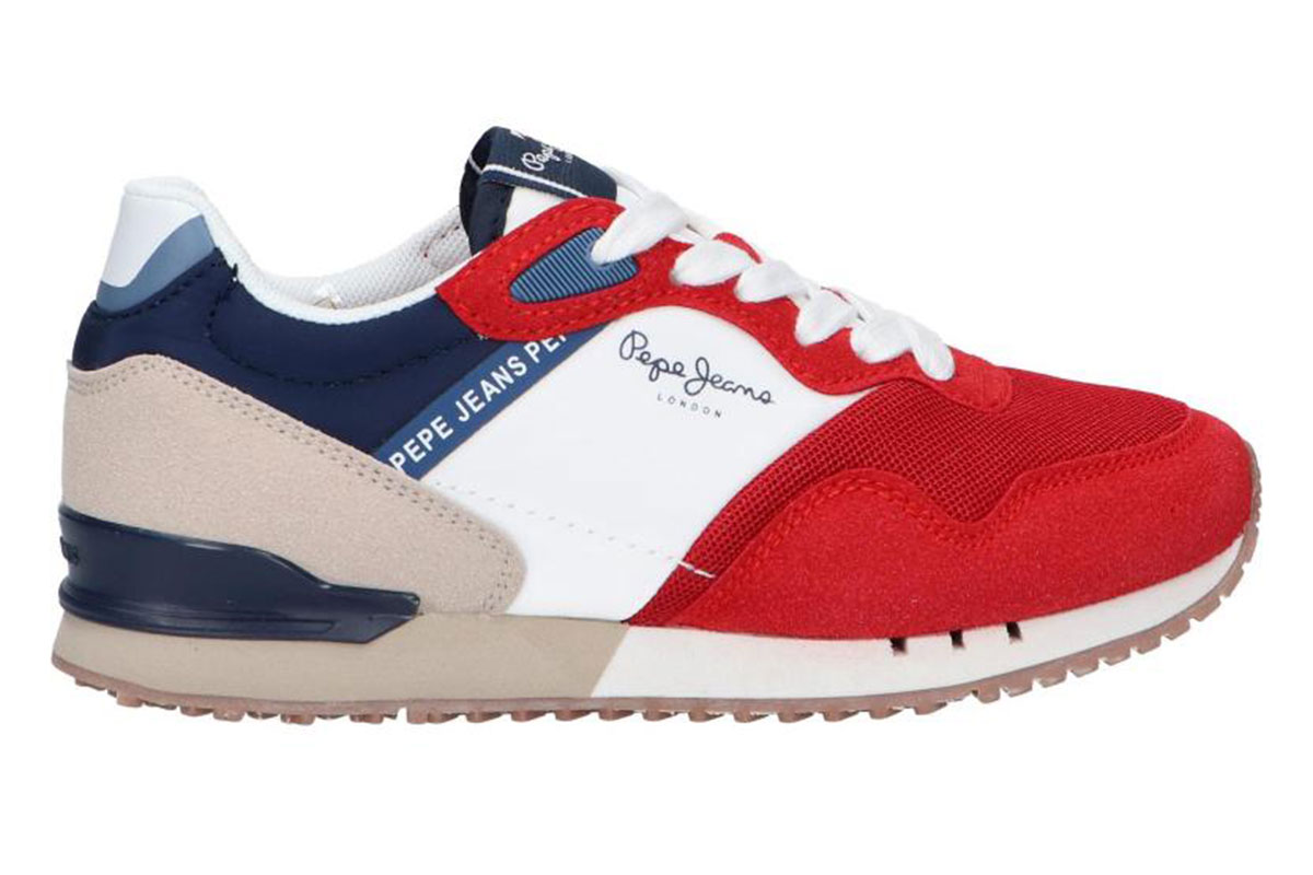 PEPEJEANS ΠΑΙΔΙΚΑ SNEAKERS PBS30522 255 RED Αγόρι > Παπούτσια > Casual/Sneakers/Πάνινα