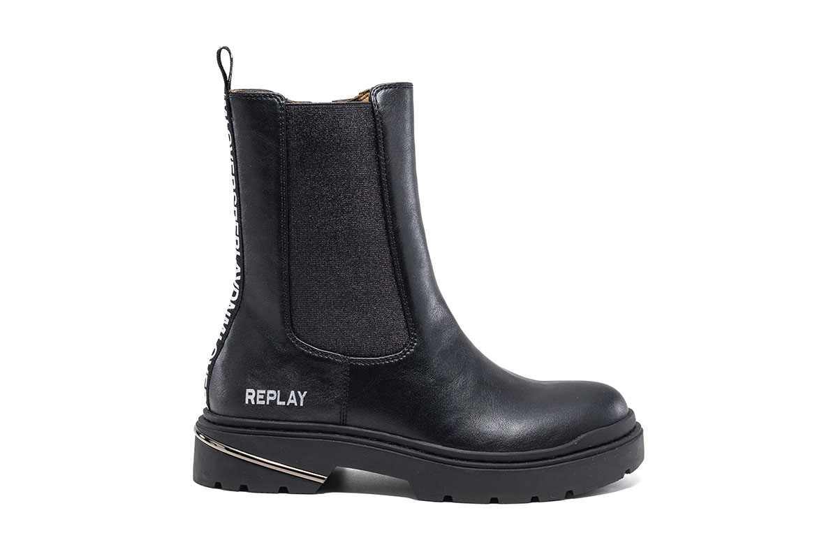 ΠΑΙΔΙΚΑ ΜΠΟΤΑΚΙΑ REPLAY GBL17.202.C0012S BLACK | myroute shoes