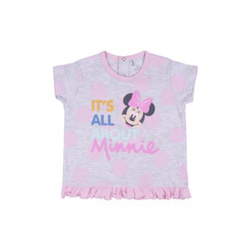 KIDS PIJAMAS FOR GIRLS MINNIE MOUSE GRAY-PINK