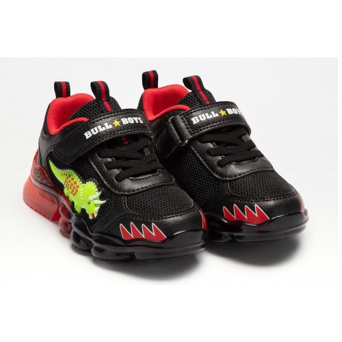 KIDS SNEAKERS WITH LIGHTS BULL BOYS TRICERATOPO AL2205 AB01