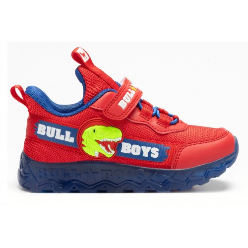 KIDS SNEAKERS BULL BOYS T-REX AL4507 RS01 WITH LIGHTS