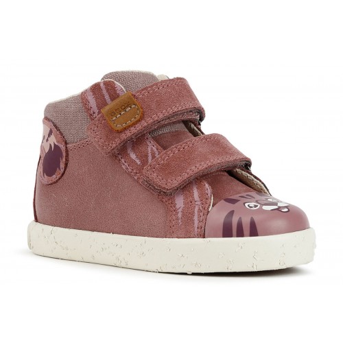 KIDS LOW BOOTS GEOX PINK SUEDE B26D5C 0CL22 C8007