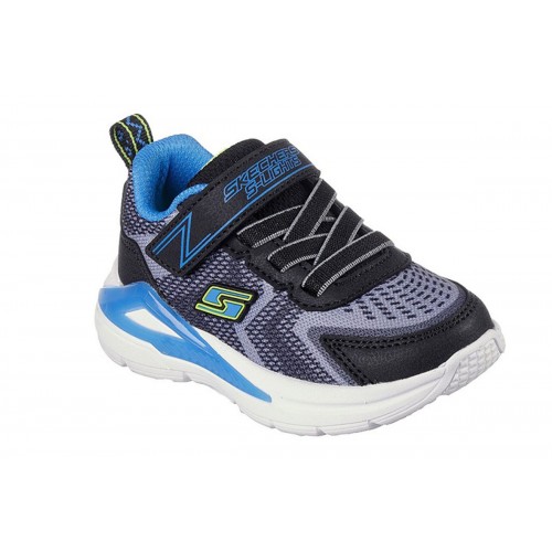 KIDS SPORT SHOES SKECHERS TRI-NAMICS 401660N BKYB WITH LIGHTS