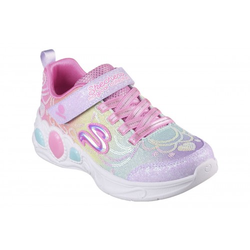 KIDS SPORT SHOES SKECHERS PRINCESS WISHES 302686L MLT WITH LIGHTS