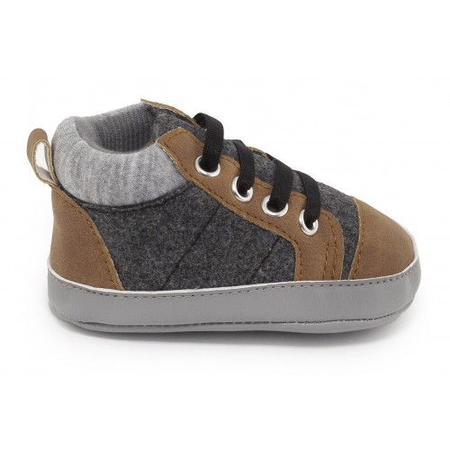 INFANTS SHOES YUP BROWN GRAY